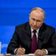 Russian,President,Vladimir,Putin,Speaks,At,His,Annual,Press,Conference.