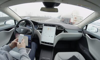 Ljubljana,,Slovenia,-,February,4,,2017:,Self-driving,Tesla,Model,S