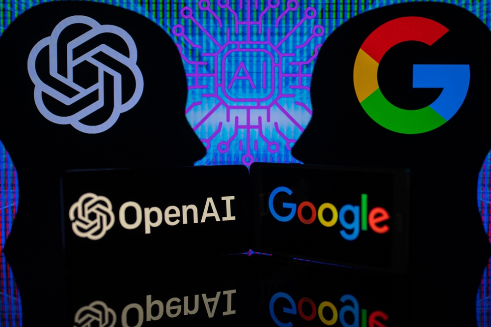 Google,Bard,Vs,Openai,Chatgpt,Displayed,On,Mobile,With,Openai