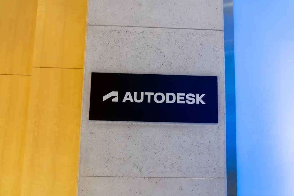 Autodesk,Sign,On,The,Wall,At,Its,Headquarters,In,San