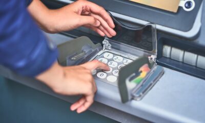 Hands,,Atm,And,Pin,Code,For,Cash,Withdrawal,,Banking,And