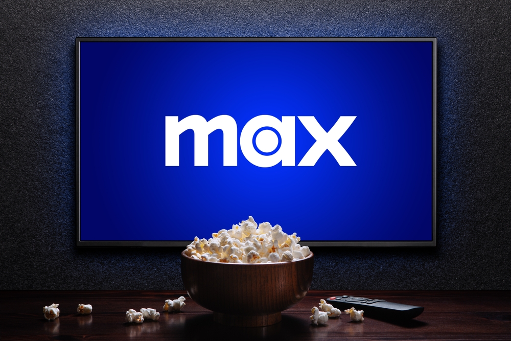 Max,Or,Hbo,Max,Logo,On,Tv,With,Popcorn,Bowl