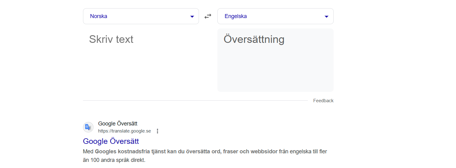 Google Translate No