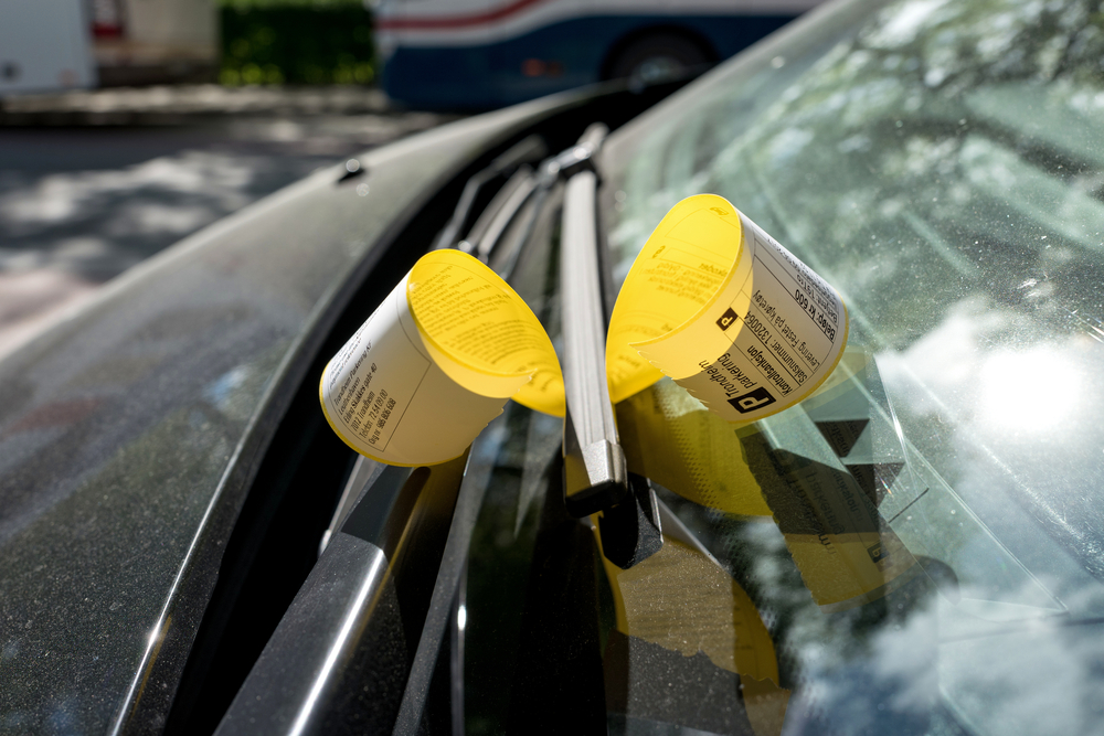 Parkeringsbot, parkeringsbøde, fine ticket for parking illegal