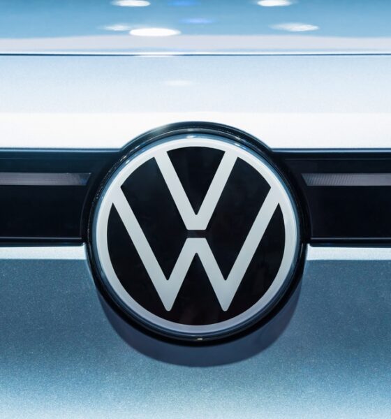 Volkswagen,Id4,Emblem,On,Car.,Vw,Logo,And,Electric,Car