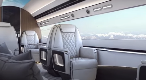 Otto, Aerospace, Phantom, 3500, window, view, plane, private, jet, privatfly, vindu
