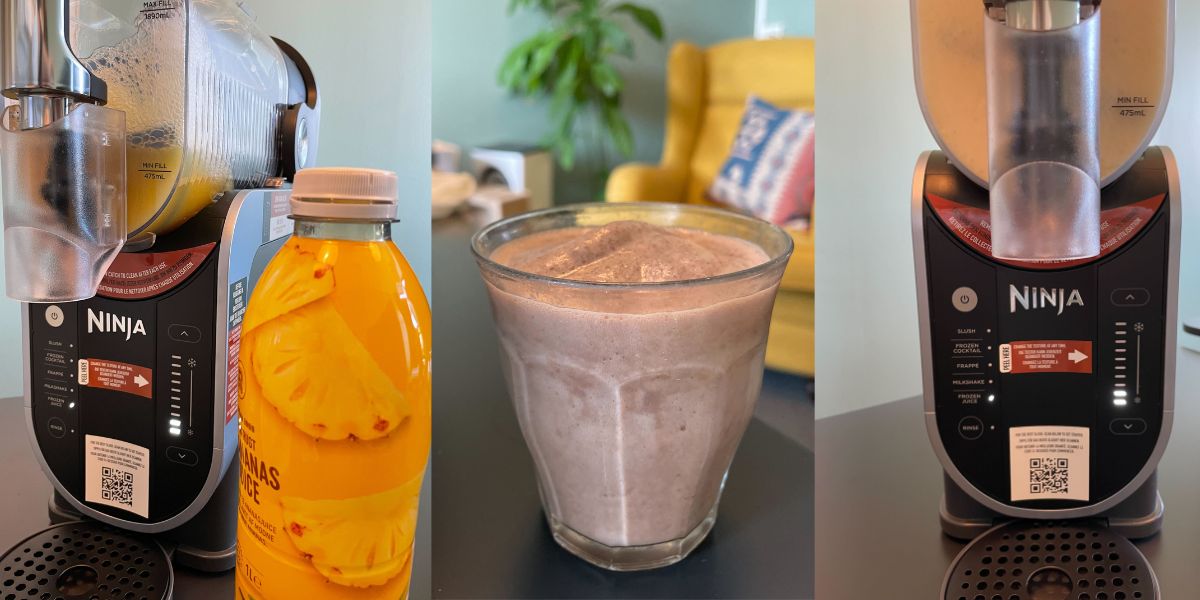 Ninja Slushi Test, juice, milkshake