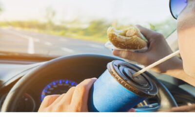 eating driving