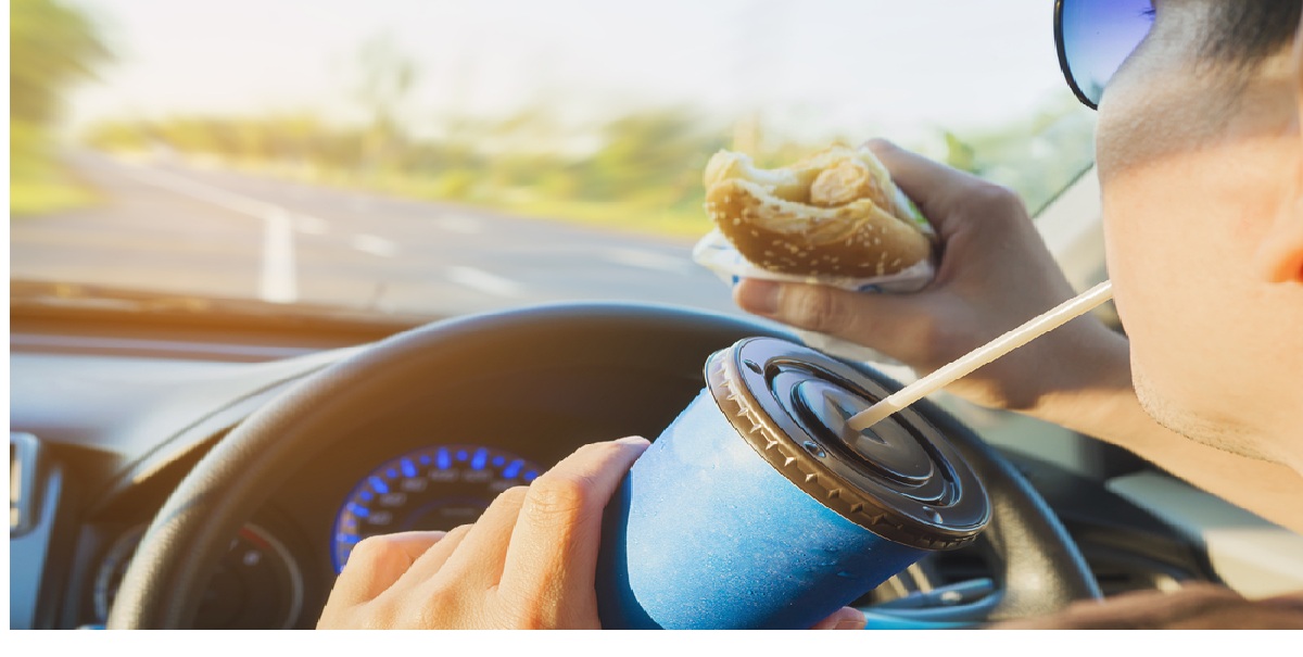 eating driving
