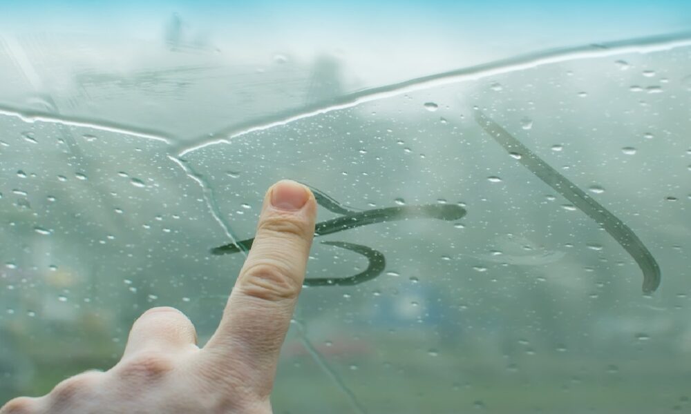 fogged windshield