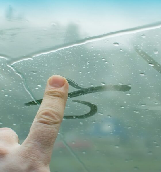 fogged windshield