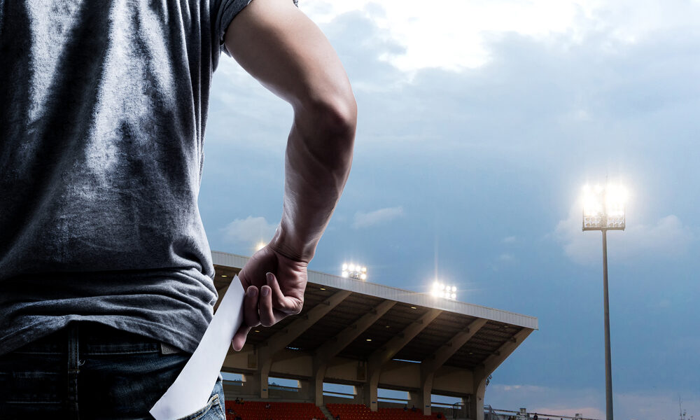 Fans,Presenting,Tickets,Or,Admission,Passes,Soccer, fotbold, fotball, billetter, stadion