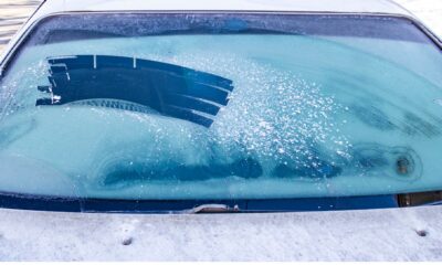 car window frozen