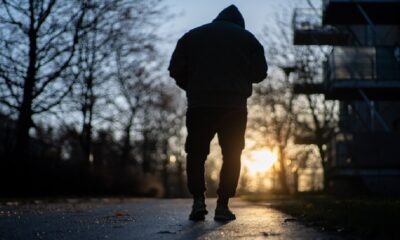 walking outside dark