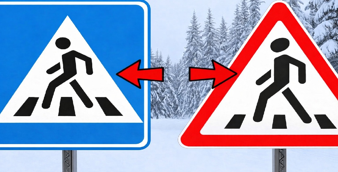 identiske trafikskilte