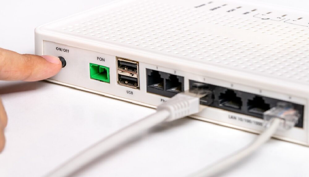 wifi router turned off