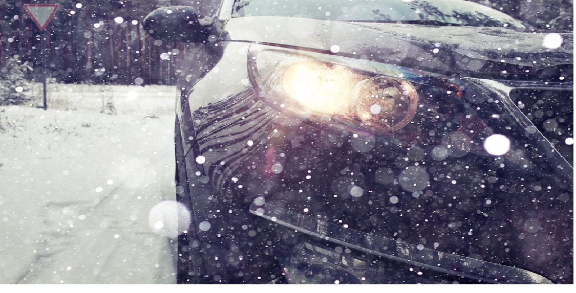 winter car driving snow