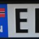 License plate Norway