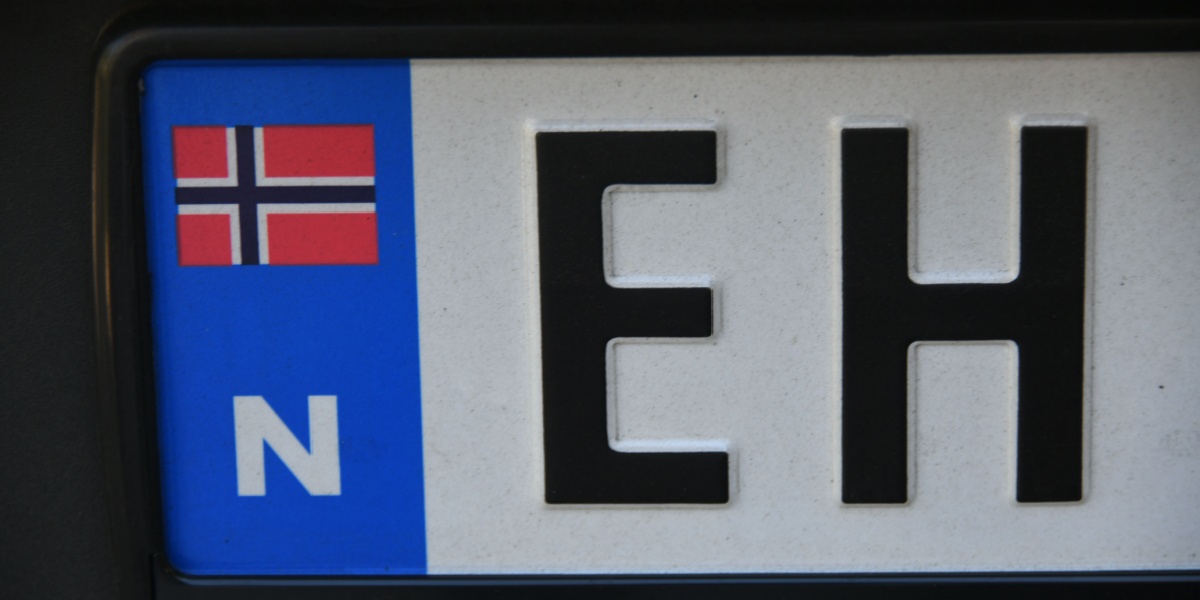 License plate Norway