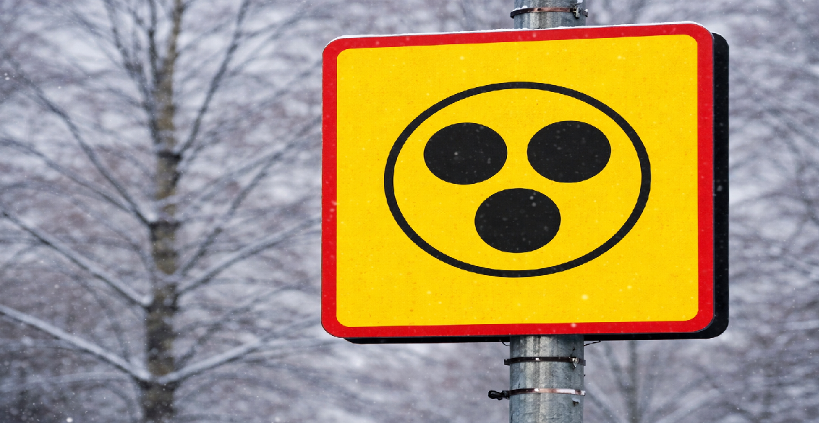 Vejskilt 3 prikker 1