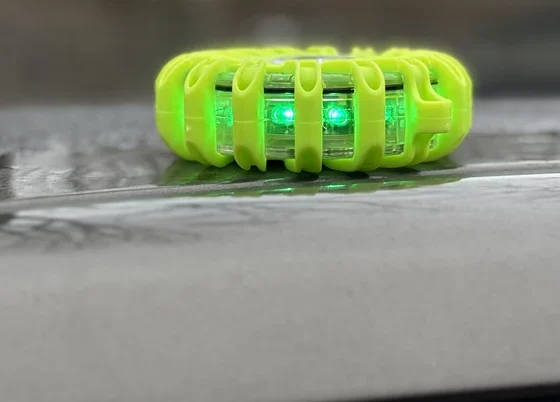 grønt blink på bil