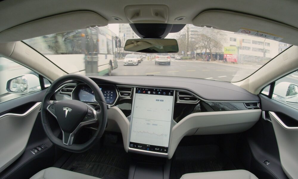 Self driving Tesla