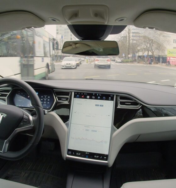 Self driving Tesla