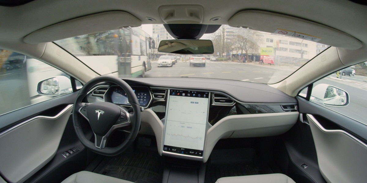 Self driving Tesla