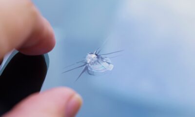 Stone chip car, stensslag