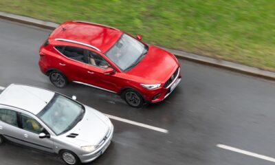 Overtaking car