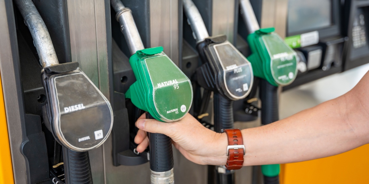 Tankstation, benzin