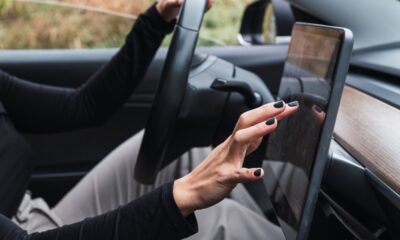 Women driving car
