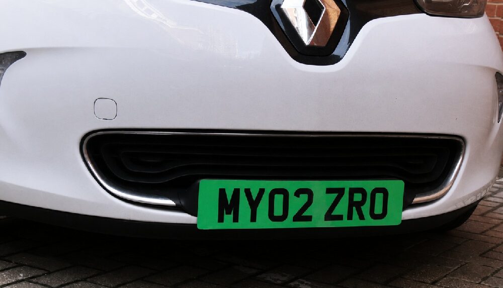 green license plate