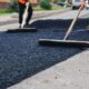 Roadwork asphalt, asfalt