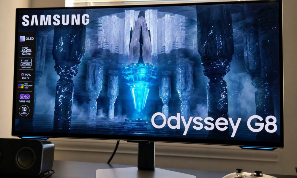 Verdens første 6K gaming-skjerm: Samsung Odyssey G8 dobler tempoet i 3K-modus