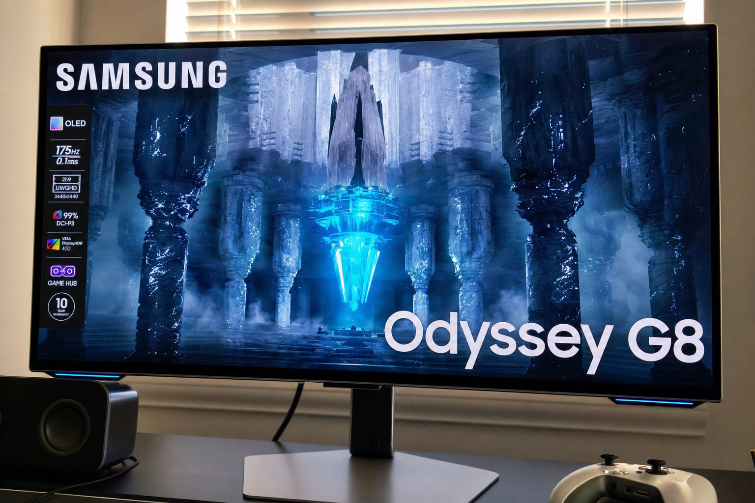 Verdens første 6K gaming-skjerm: Samsung Odyssey G8 dobler tempoet i 3K-modus