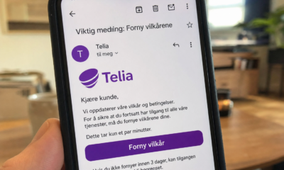 Telia advarer mot falske e-poster: Ber deg «fornye vilkår», ikke klikk på lenken