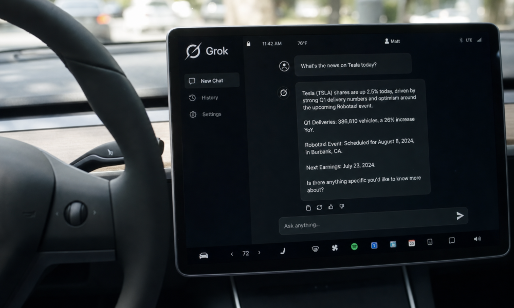 Tesla ruller ut "Hey Grok" i Spring Update: Slik virker den nye stemmestyringen