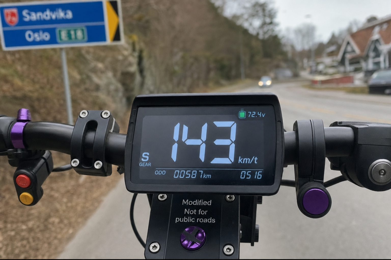 13-åring suste forbi politiet på Grorud: Sparkesykkelen klokket inn på 143 km/t