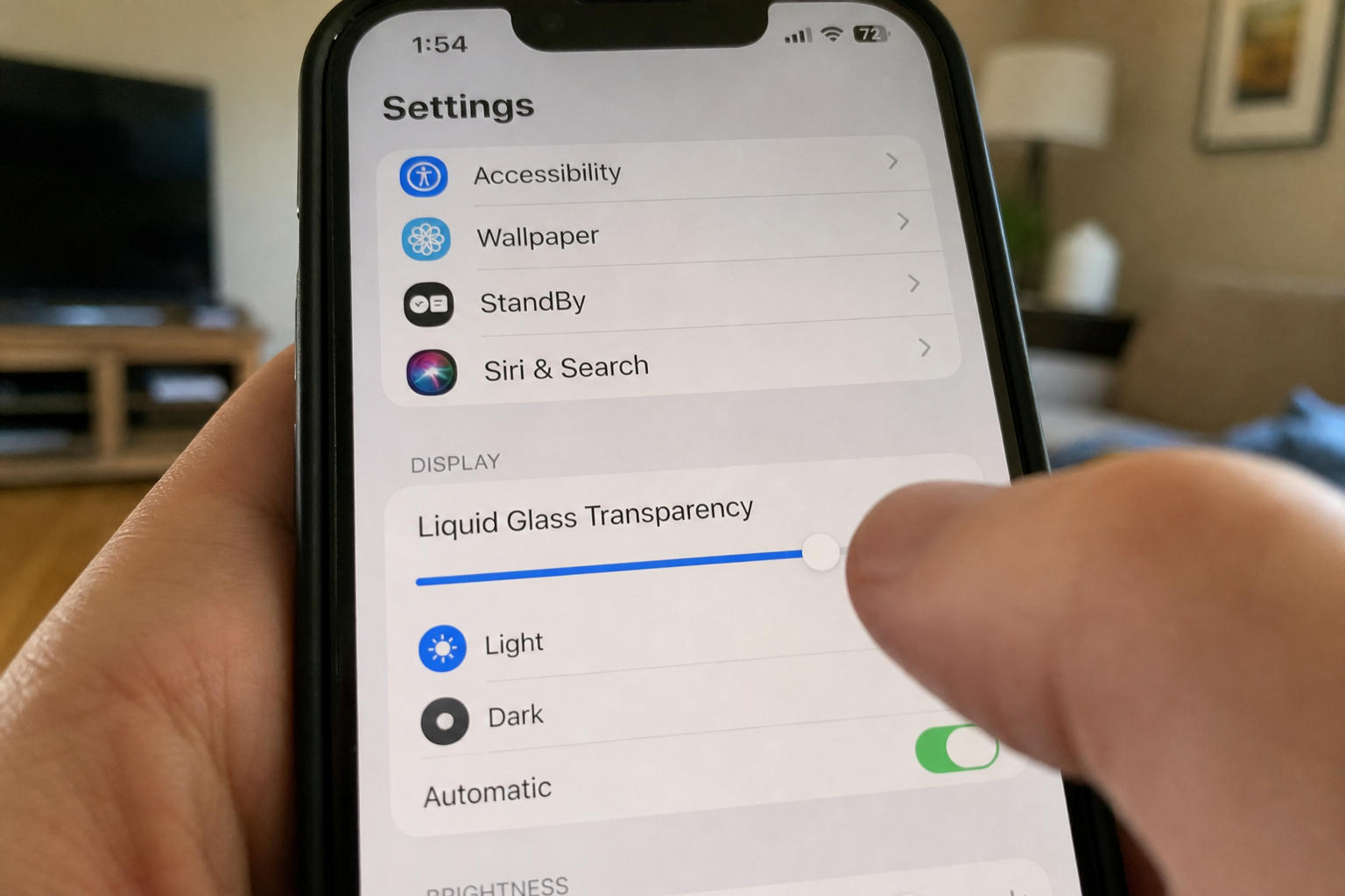 iOS 27 retter den største klagen mot Liquid Glass: Nå kan du selv skru ned gjennomsiktigheten