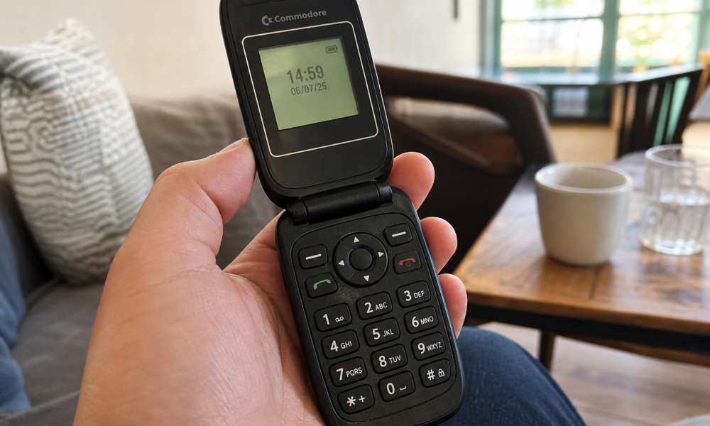 Commodore er tilbake: Ny flip-telefon med europeisk OS kjører 99 prosent av Android-apper for 499 euro