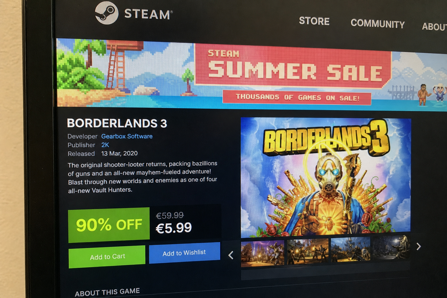 Borderlands 3 stuper 90 prosent på Steam: Sommerens villeste spillkupp