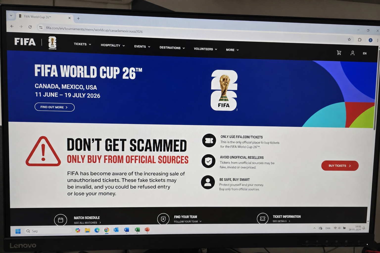 FBI advarer: Falske FIFA-sider svindler VM-fans før fotball-VM 2026