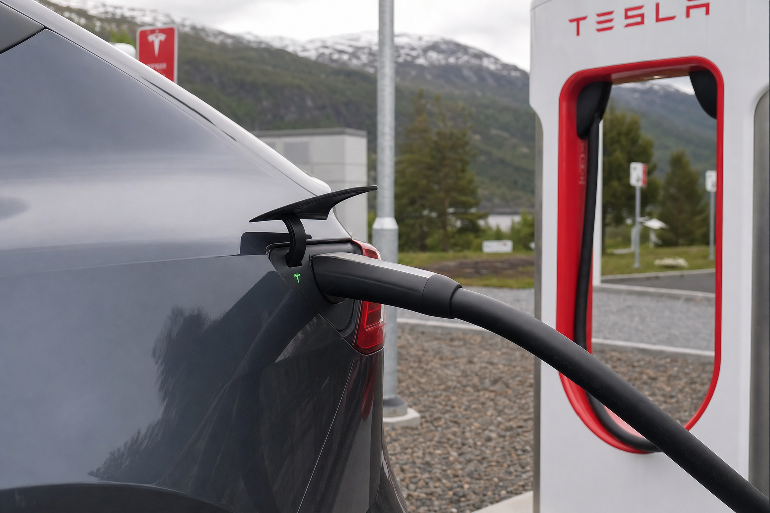 Tesla kutter Supercharger-medlemskapet til 9,99 euro - over 197 000 norske Tesla-eiere får billigere lading