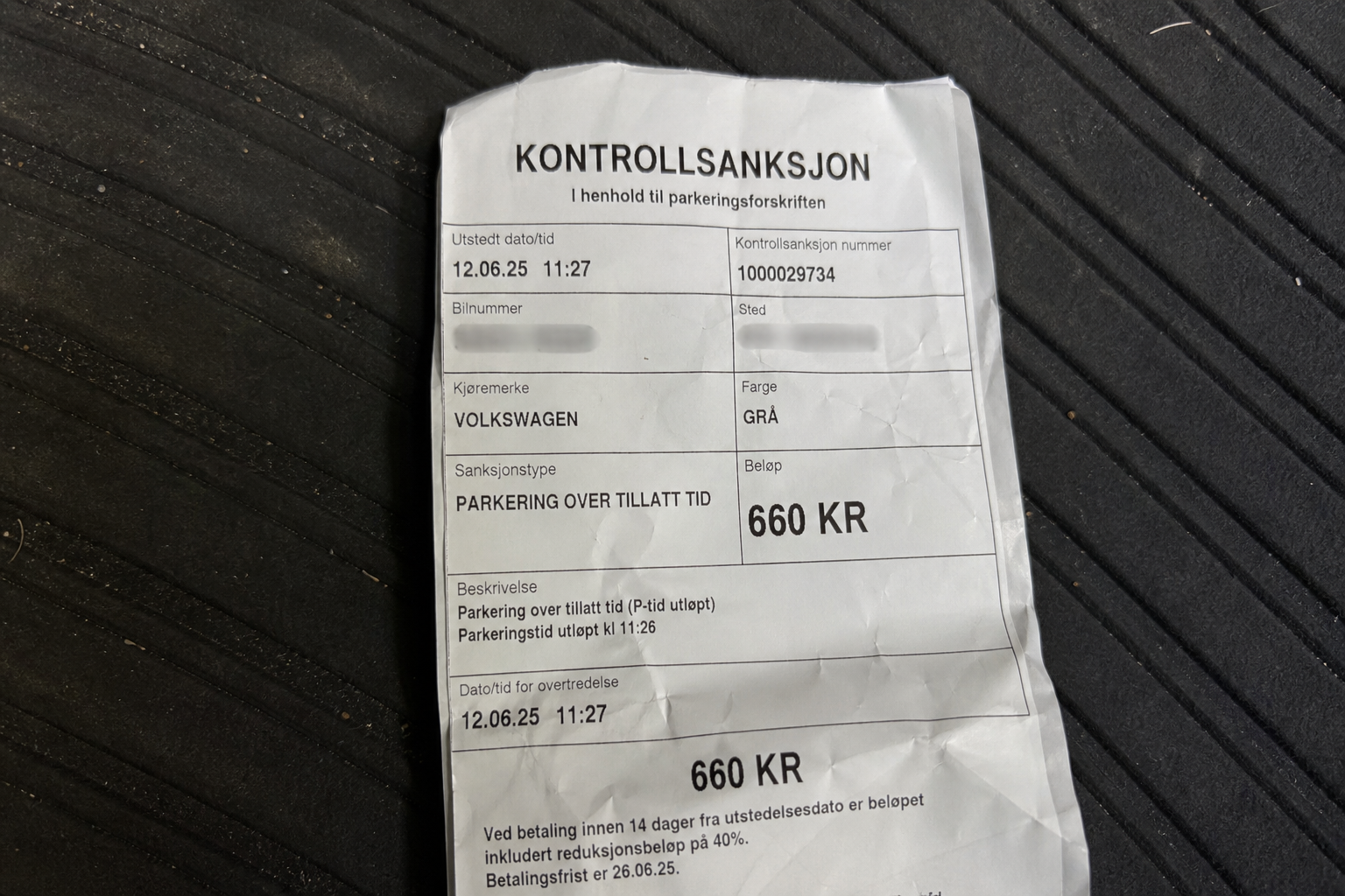 Parkeringsbot på 660 kroner selv om du betalte: Slik fungerer synlighetskravet i norsk lov