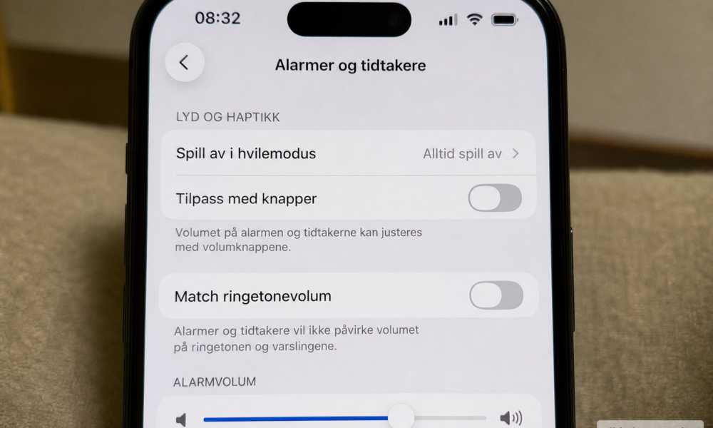 iOS 27 løser et gammelt iPhone-problem: Alarmen avhenger ikke lenger av ringelydvolumet