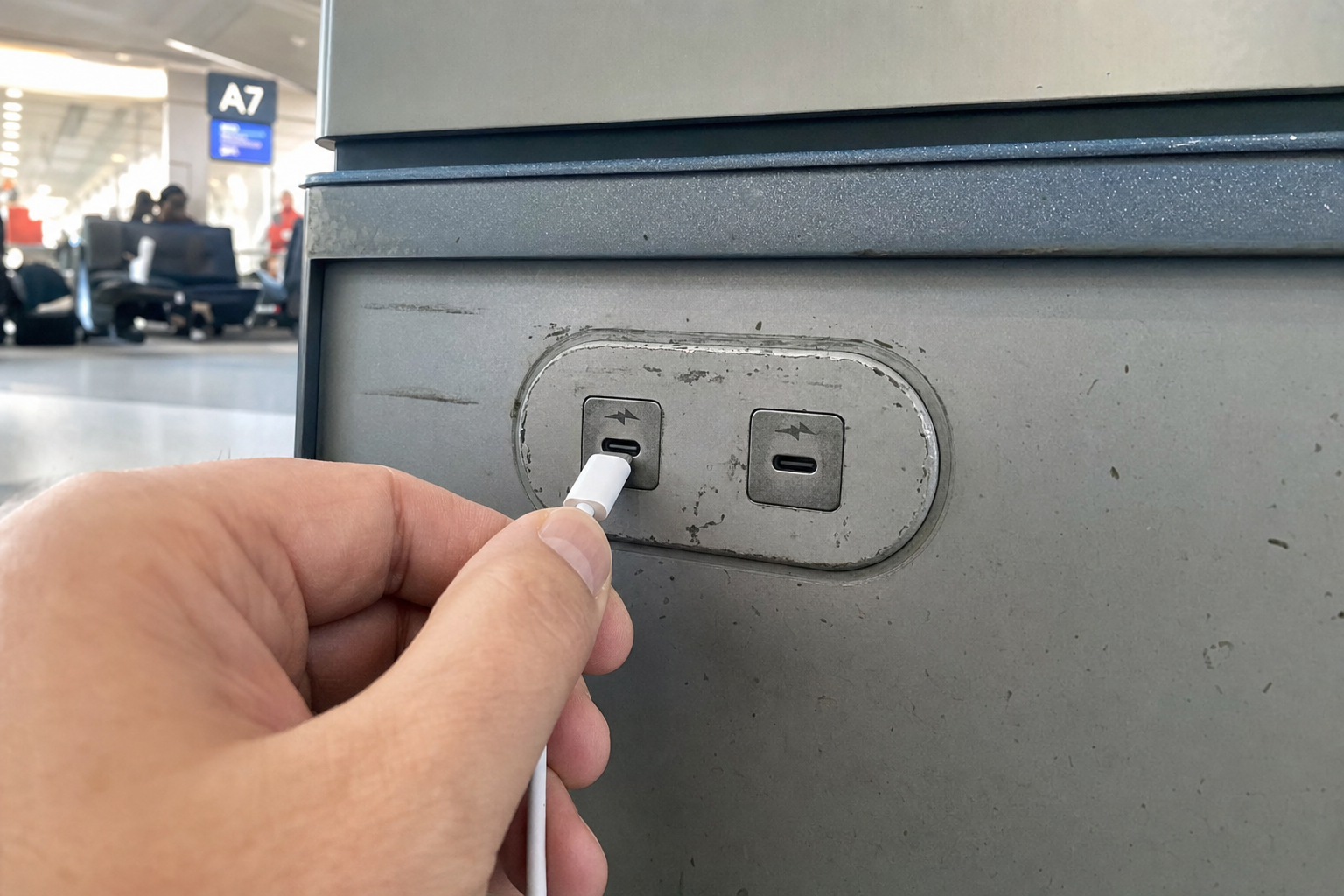 Bruker du USB-ladepunkt på flyplassen: Slik kan hackere stjele fra telefonen din