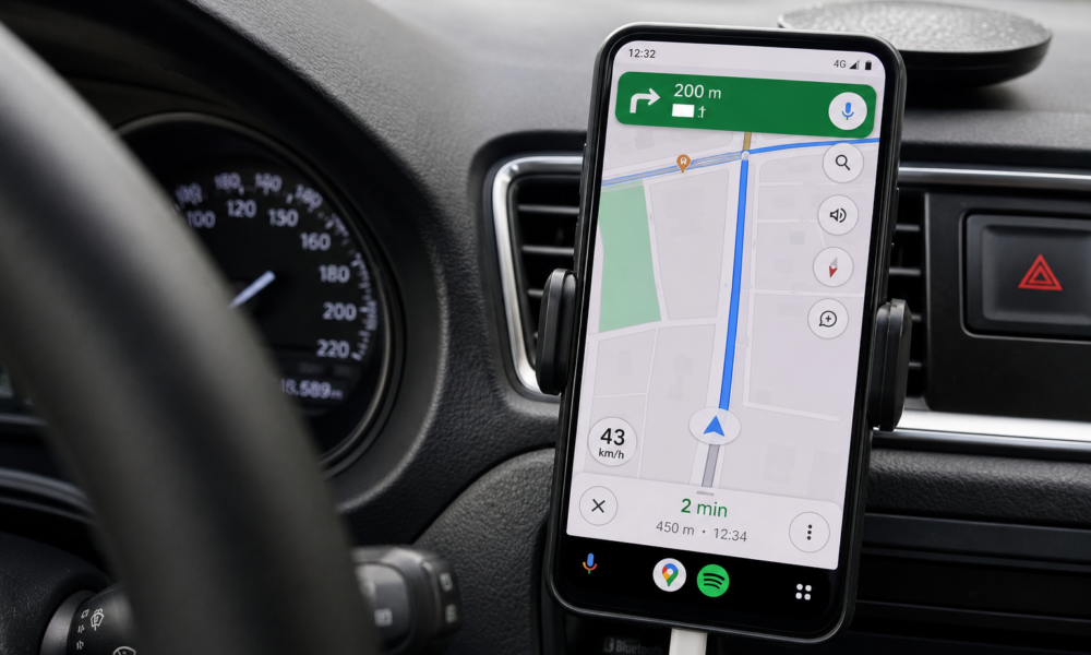 Kjører du Google Maps i bilen: Speedometeret dukker endelig opp på Android Auto