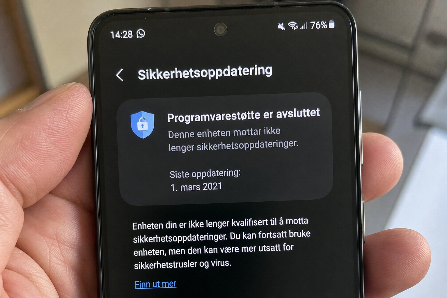 Android-telefonen din har en skjult utløpsdato: Slik sjekker du om din snart er utløpt