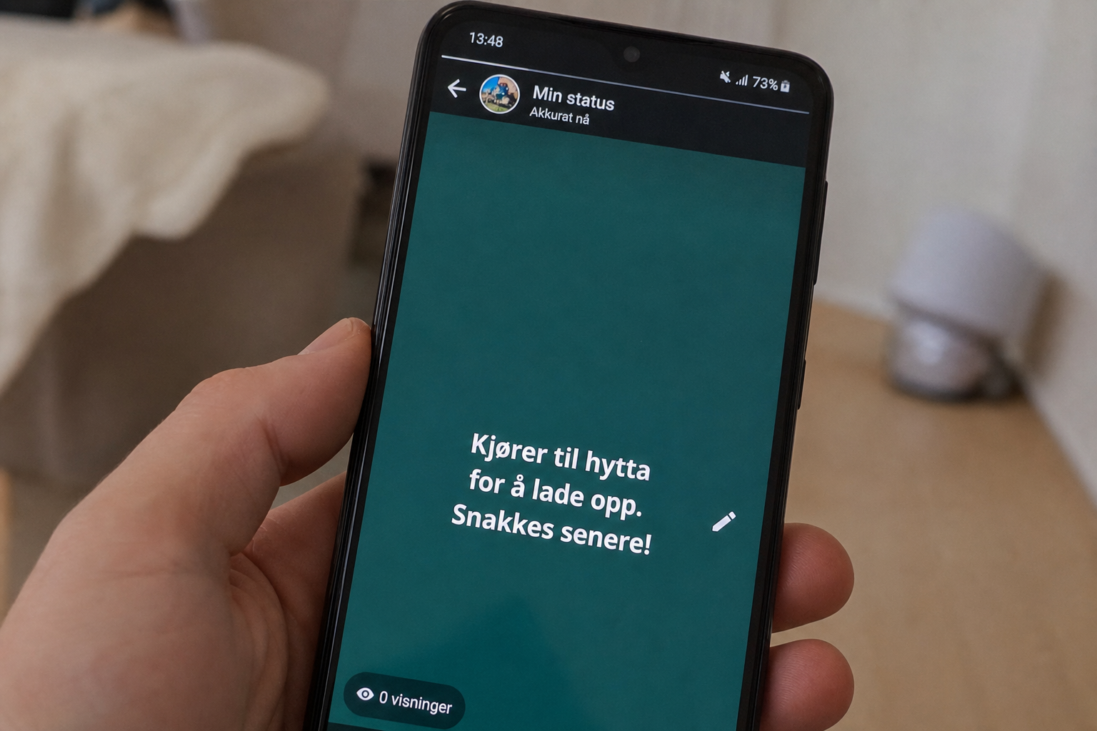 Ny WhatsApp-funksjon på Android: Nå kan du rette statusen din i 15 minutter